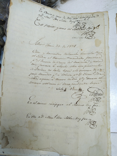 Documentos Antiguo 1826 M (Usado)