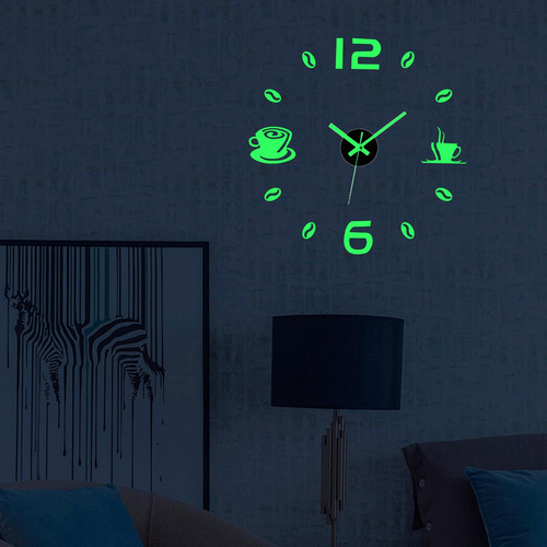 2 Bricolaje Minimalista Sin Marco Pared Reloj 3d Espejo