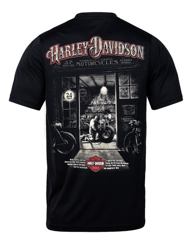 Remera De Algodón Yorkstone Harley Davidson Del Xs Al Xxl
