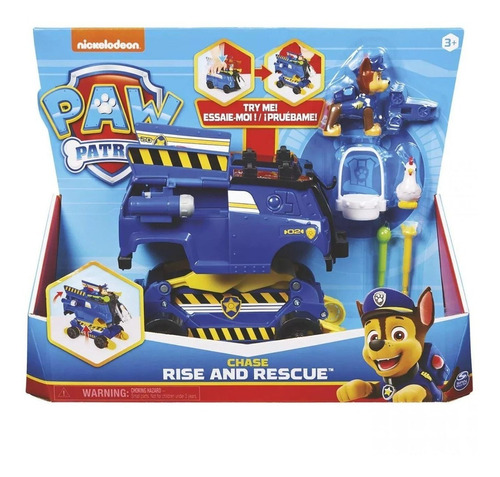 Paw Patrol Rise & Rescue Chase Vehiculo Lanza Misiles 