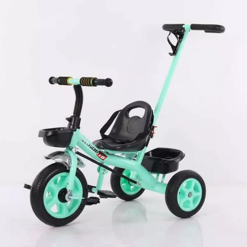 Coche Triciclo Infantil 4 En 1 Verde Color Verde claro