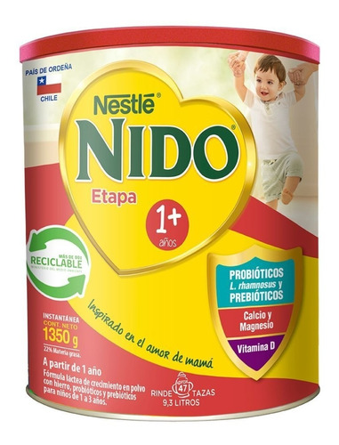 Leche En Polvo Nido® Etapa 1+ Protectus Avanzado Tarro 1350g