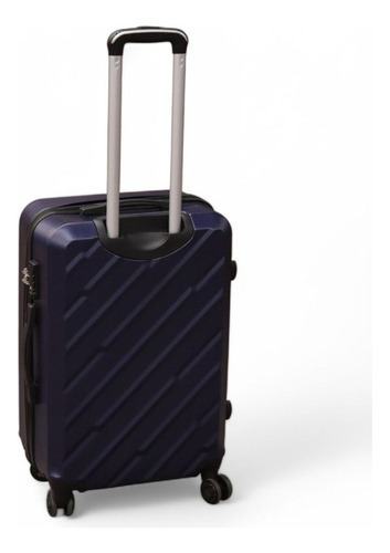Maleta Azul 68 Cm Con 4 Ruedas Y Seguridad Tsa