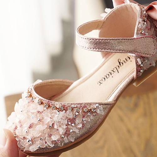Imagen 5 de 8 de Zapatos De Princesa Sandalias Para Fiesta De Boda Para Niña