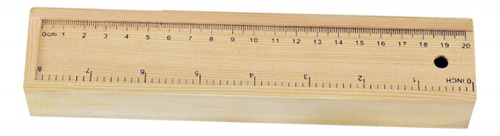 Estuche De Madera Para Lápices, Tapa De Regla, Altura 3cm