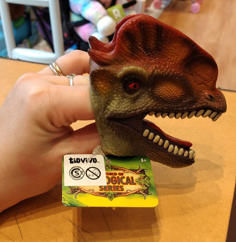 Titere Mano Dinosaurio De Goma Dino Niños Edu