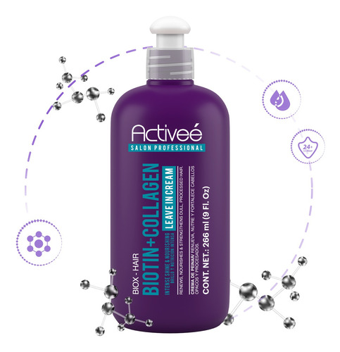 Crema Peinar Biotin Collagen Activee Repara Cabello Libresal