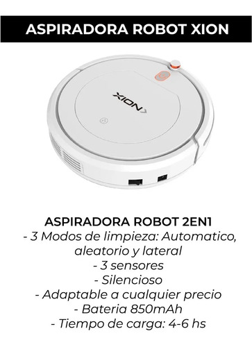 Aspiradora Robot Xion 3 Modos | Blackdog | Cuotas sin interés