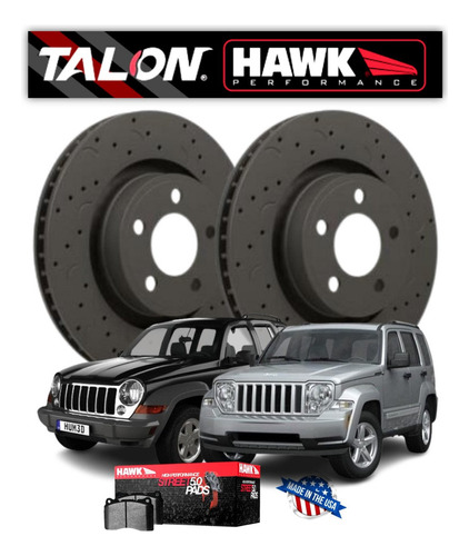 Discos De Freno Jeep Cherokee Kk/kj 08-12 Tras. Hawk