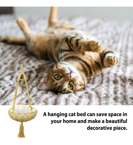 Cama Oscilante Para Gatos Montada En La Pared Hamaca De Macr