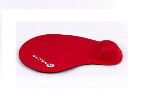 Naceb Na-549ro Mouse Pad Con Soporte De Gel P/muñeca Rojo