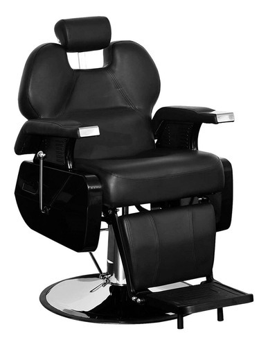 Sillon Barbero Hidráulico Silla Barberia Peluqueria Estetica Color Negro