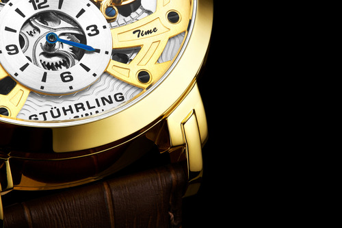 Relógio Stuhrling Original Menai Dual Time Automatic 47 Mm