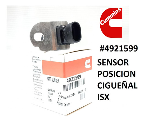 Sensor De Posición Del Cigüeñal Cummins Isx Qsx #4921599