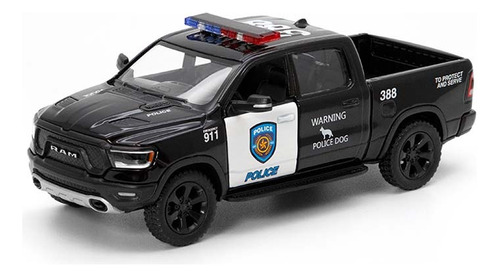 Dodge Ram 1500 4x4 2019 Policia.  Escala 1:46 Kinsmart. 