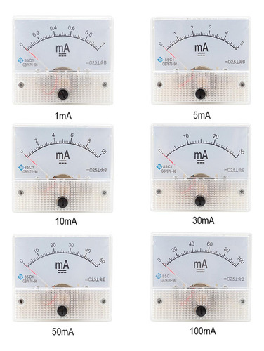 Medidor De Corriente De Panel Analógico 0-10ma