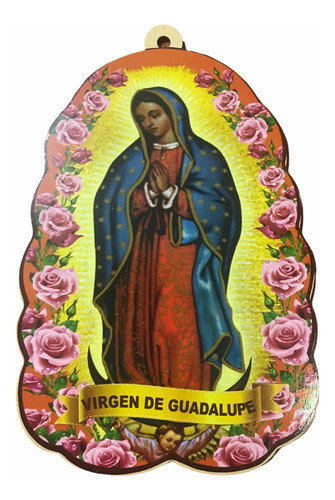 Retablo Madera Virgen De Guadalupe