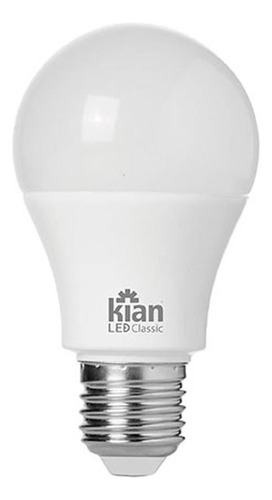 Lamp Led Bulbo 12w 6500k Bivolt Kian - Kit C/10 Unidades