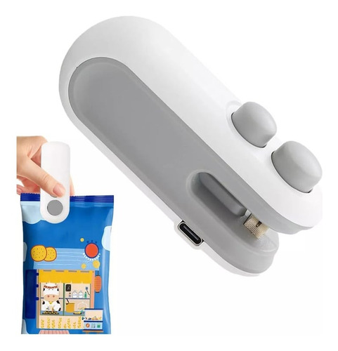 Mini Selladora De Bolsas Plásticas Portátil Recargable