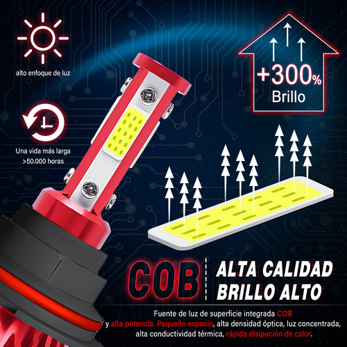 9007 Kit De Focos Led Para Dodge Stratus 2001-2005 2006