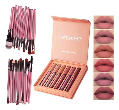 Set 6 Piezas Labiales Indelebles, - Unidad a $2075