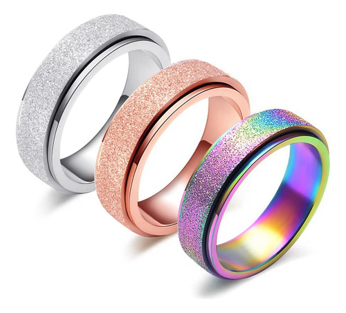 Anillo Giratorio Laoyou Anxiety Fidget Relief Para Mujer ...