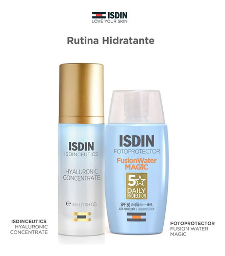 Isdin Combo Hyaluronic Concentrate + Fusion Water Magic
