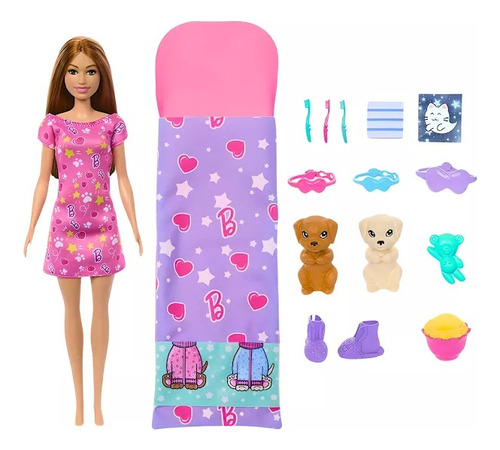 Barbie Festa Do Pijama Com Cachorrinho Color Change - Mattel