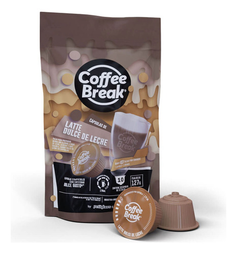 Capsulas Dolce Gusto Coffee Break Latte Dulce De Leche Pack3