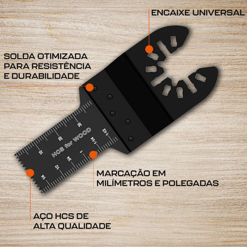 Lâmina Hcs 20mm Serra Oscilante Multiferramenta Multicorte
