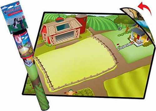 Tierras De Cultivo A 2 Caras Playmat W / 2 Juguetes