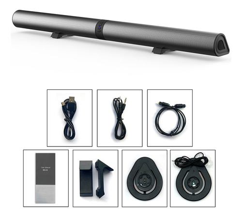 Barra De Sonido Bocina Bluetooth Recargable Soundbar Activo
