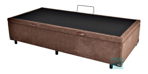 Cama Box Baú Solteirão Reforçada 96x203 Fabricação Própria Cor Suede Marrom