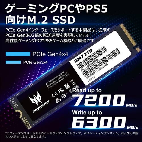 Ssd Acer Bl.9bwwr.118 1tb M.2 Pcie 4.0 Interno