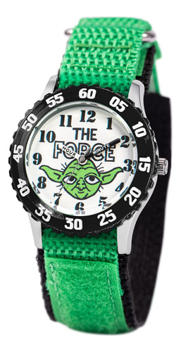 Reloj Disney Para Niños Wds001078 Yoda Star Wars Correa