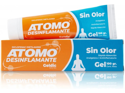 Atomo Desinflamante Geldic Sin Olor Gel 100 G