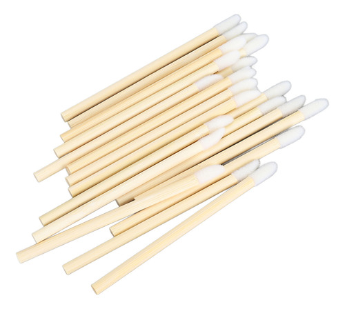 Pincel De Labios Desechable, 100 Piezas, Mango De BambĂș, Por