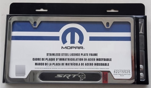 Porta Placa Cromado Logotipo Hellcat Srt D250 Dodge 86/93