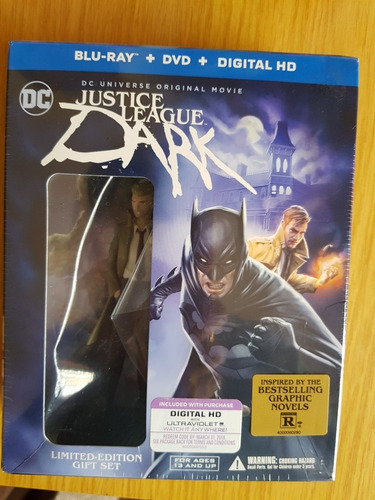 Pelicula Justice League Dark Gift Set Nuevo Bluray