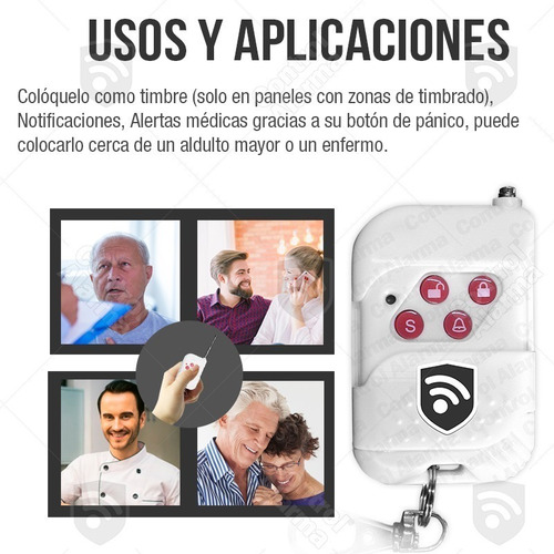 Imagen 8 de 10 de Control Remoto Plástico Seguridad Alarma Vecinal Casa Sistemas Inalambricas Botones Armado Desarmar Casa O Negocio