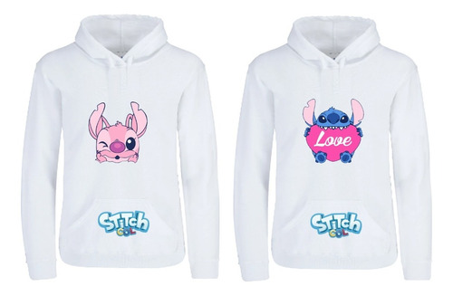 Sudadera Pareja Stitch & Angel Anamorados