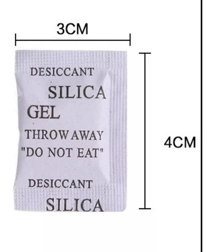 Imagen 2 de 5 de Gel Silica 1g. Paquete Con 100 Unidades. Anti Moho, Humedad.