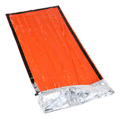 Saco De Dormir De Emergencia Portátil Ligero Para Exteriores Color Naranja