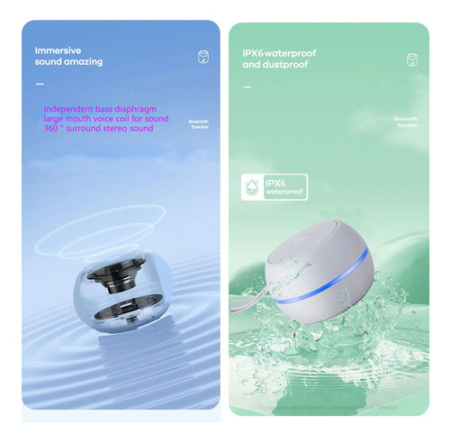 Mini Altavoz Hifi Bt Portátil Tipo C Con Carga Impermeable