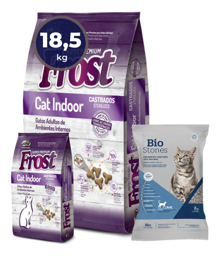 Alimento Gato Frost Cat Indoor 15kg +2kg+ Regalos