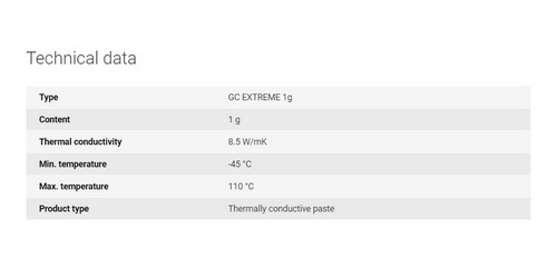 Pasta Térmica Gelid Gc-extreme Thermal Compound 1 Gr.