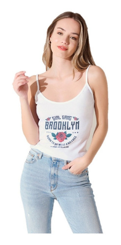 Musculosa Bretel Estampada Mauro Sergio 