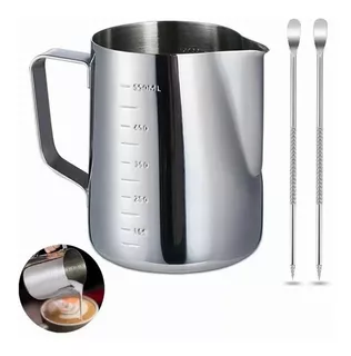 Leche Café Latte Nave Taza Jarra Para Espumar Cocina 550ml