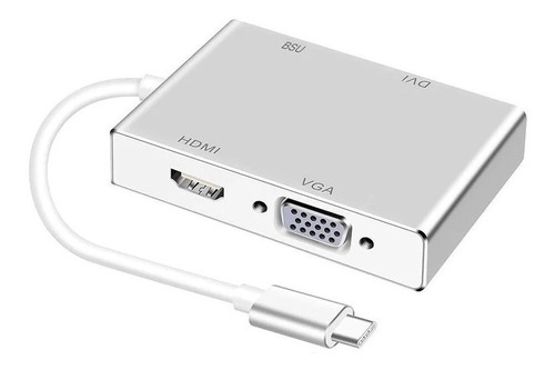 Tipo-c 3.1 Hdmi + Vga + Dvi + Usb3.0 Convertidor Usb-c