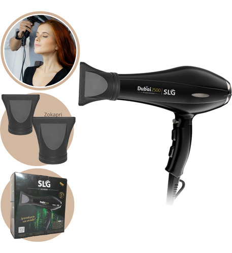 Secador De Cabelo Soling Dubai 2500 Preto